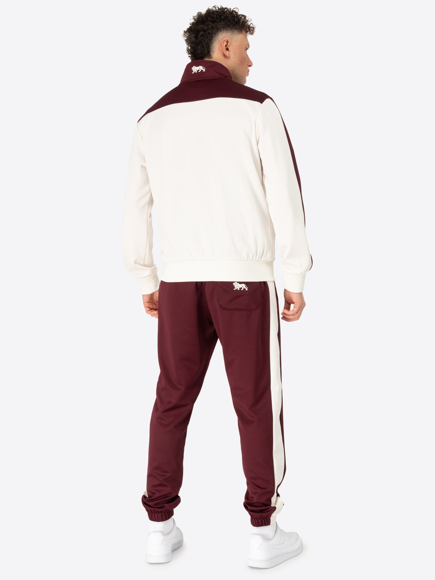 Lonsdale 117715 Holmbury Jogginganzug Oxblood/Ecru