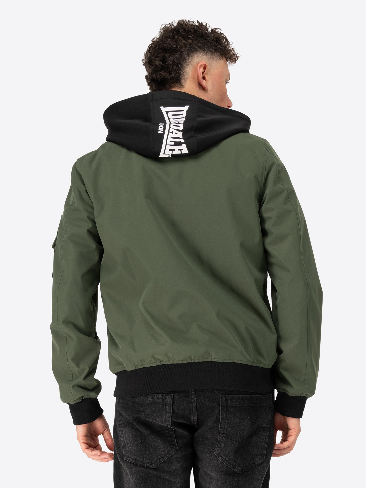 Lonsdale 117717 Shalford Kapuzenjacke Olive/Schwarz