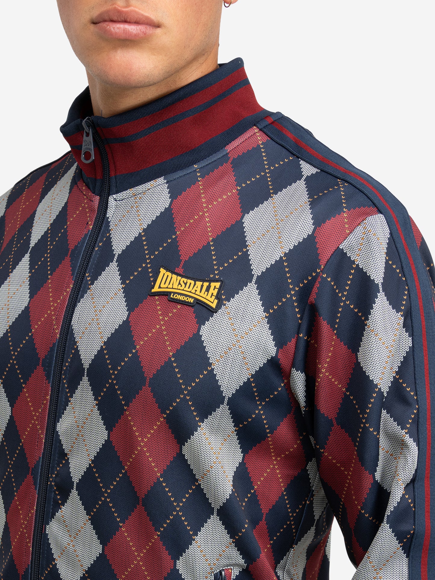 Lonsdale 117732 Enfield Jogginganzug Rot/Navy/Ecru