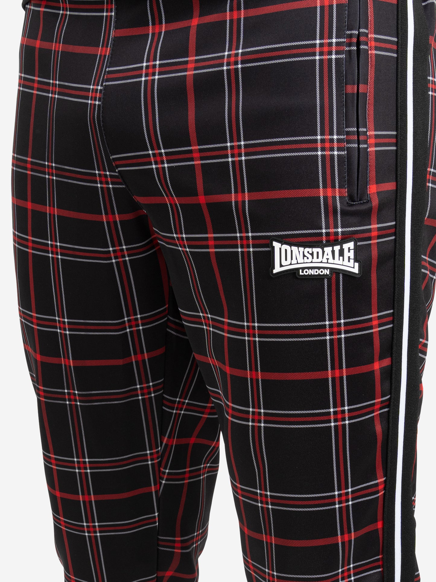 Lonsdale 117735 Welwyn Jogginganzug Schwarz/Rot/Weiss