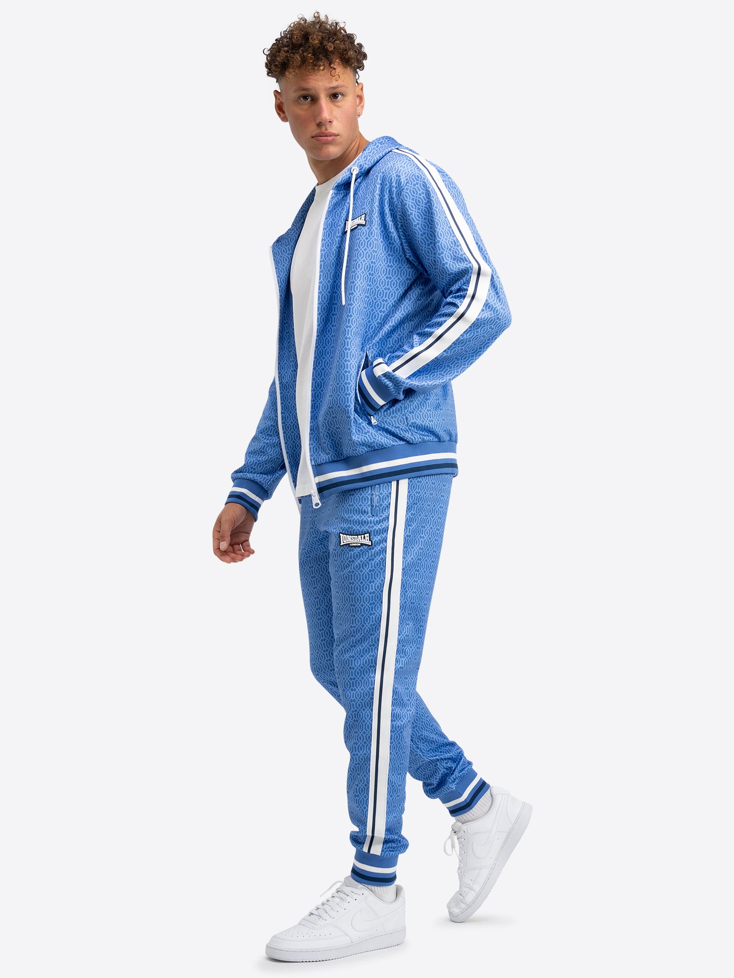 Lonsdale 117736 Chain Track Jogginganzug Navy/Baby Blue/ Blue
