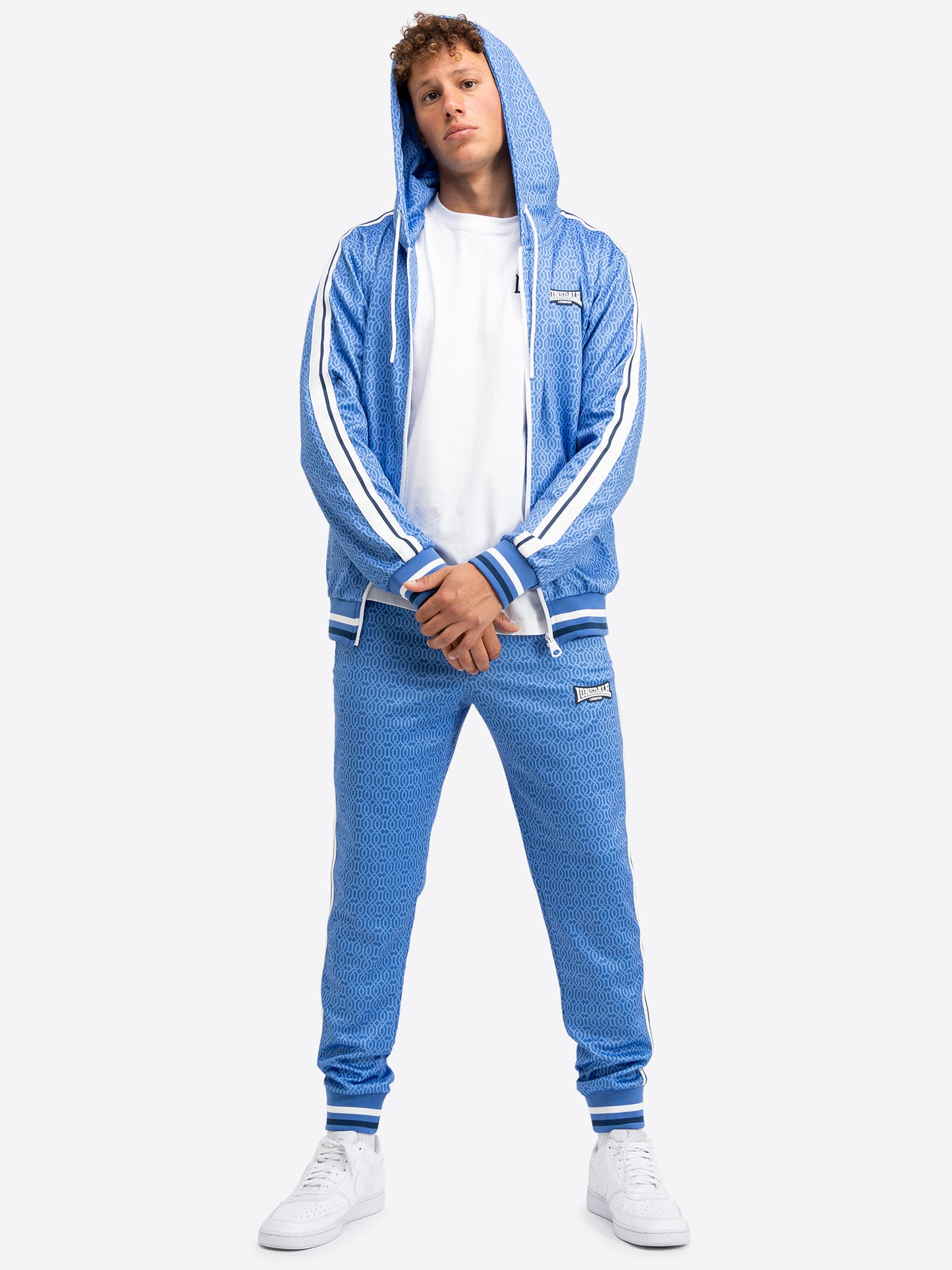 Lonsdale 117736 Chain Track Jogginganzug Navy/Baby Blue/ Blue