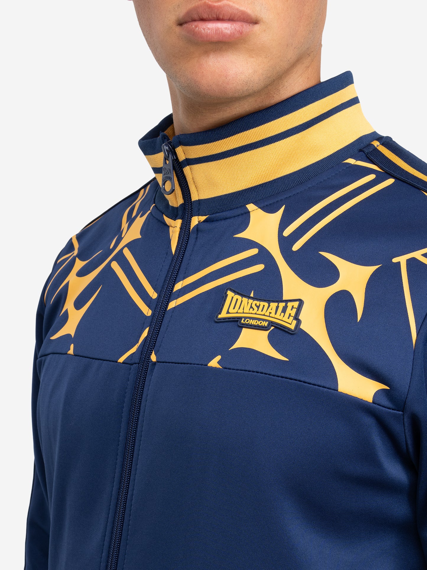 Lonsdale 117737 Monumental Jogginganzug Navy/ Gold