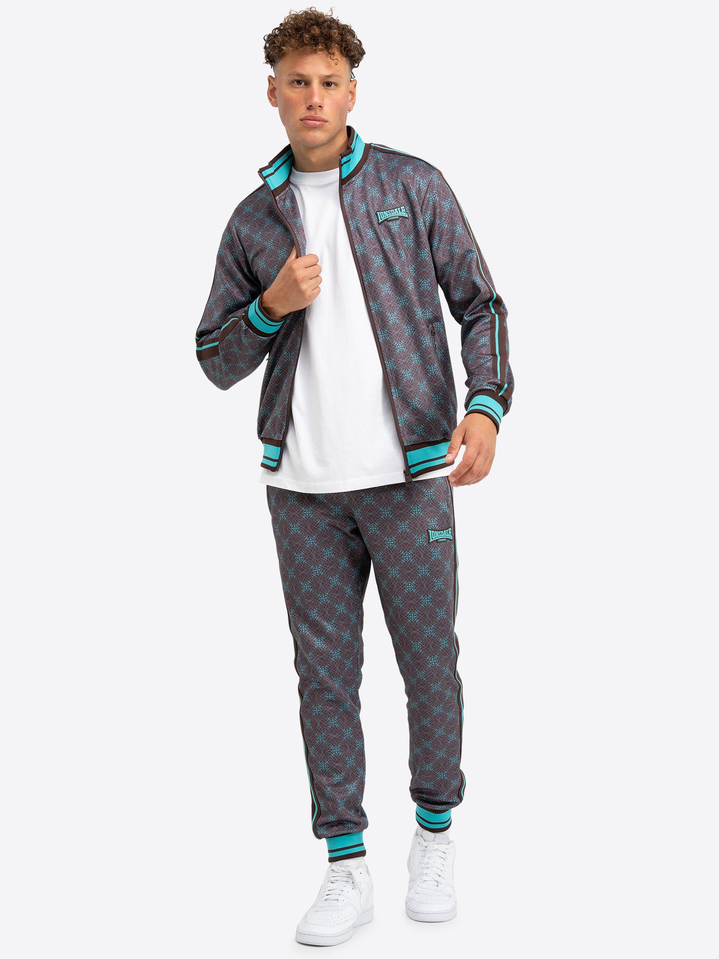 Lonsdale 117738 Before 8 Jogginganzug Braun/ Turquoise