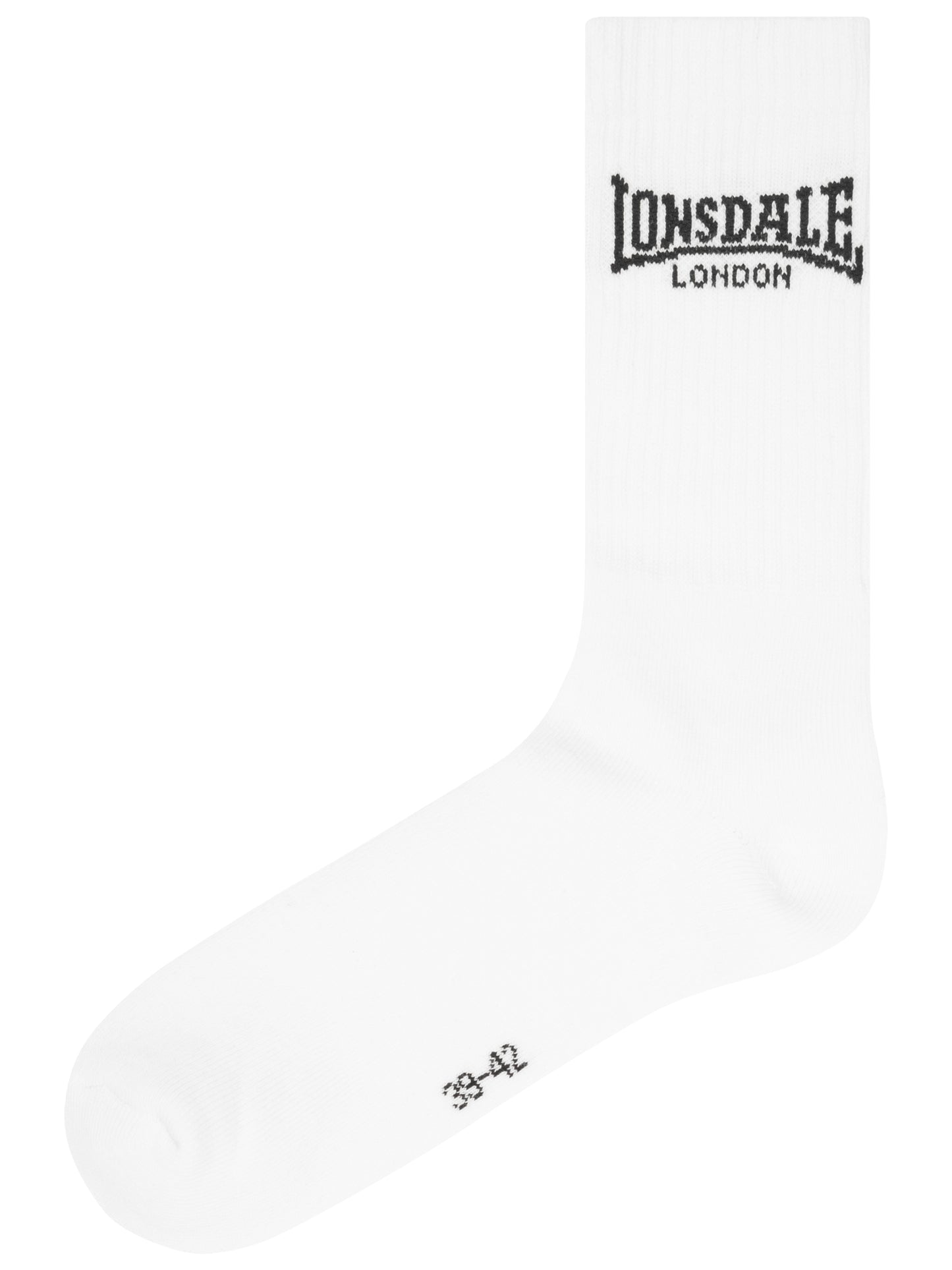 Lonsdale 117750 Gilbert Socken Weiss/Schwarz