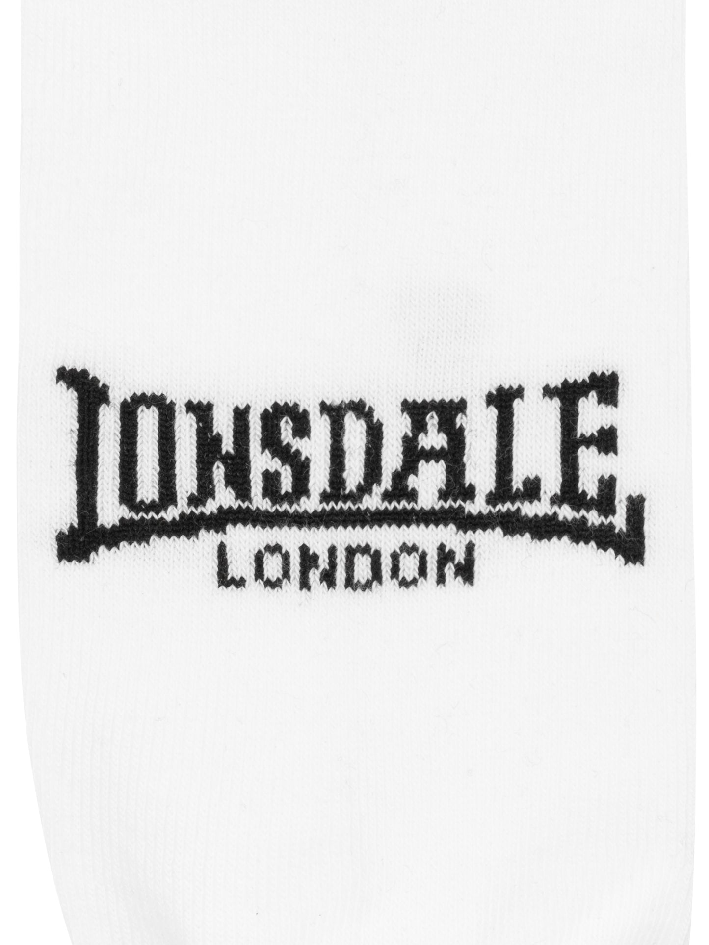 Lonsdale 117751 Hayles Unisex Sneakersocken 6er-Pack Weiss/Schwarz
