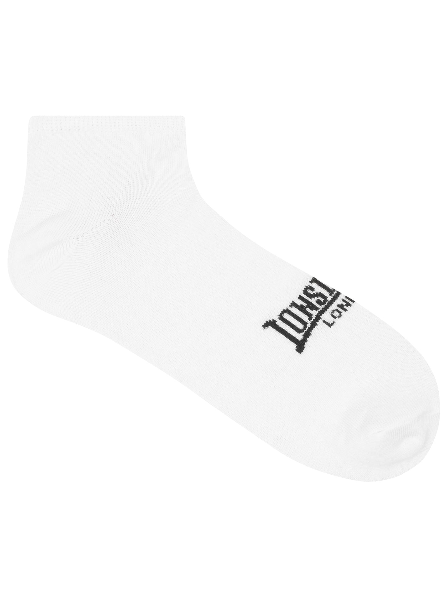 Lonsdale 117751 Hayles Unisex Sneakersocken 6er-Pack Weiss/Schwarz