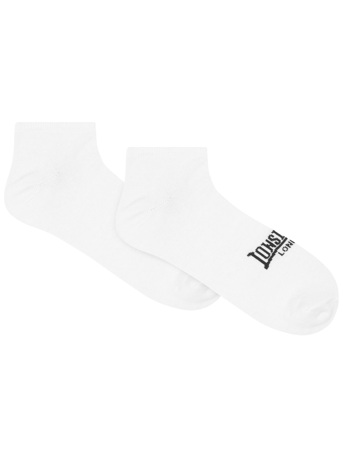 Lonsdale 117751 Hayles Unisex Sneakersocken 6er-Pack Weiss/Schwarz