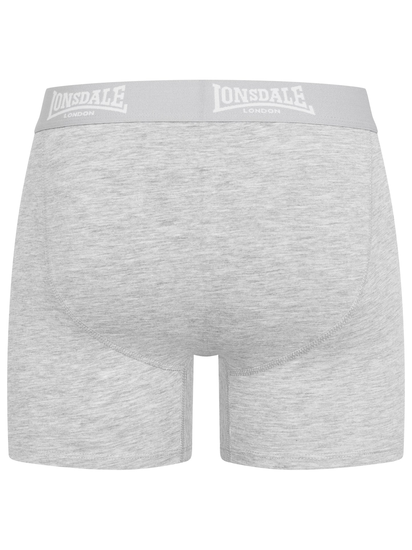 Lonsdale 117753 East Shallow Boxershorts 4er Pack Schwarz/Marl Grey