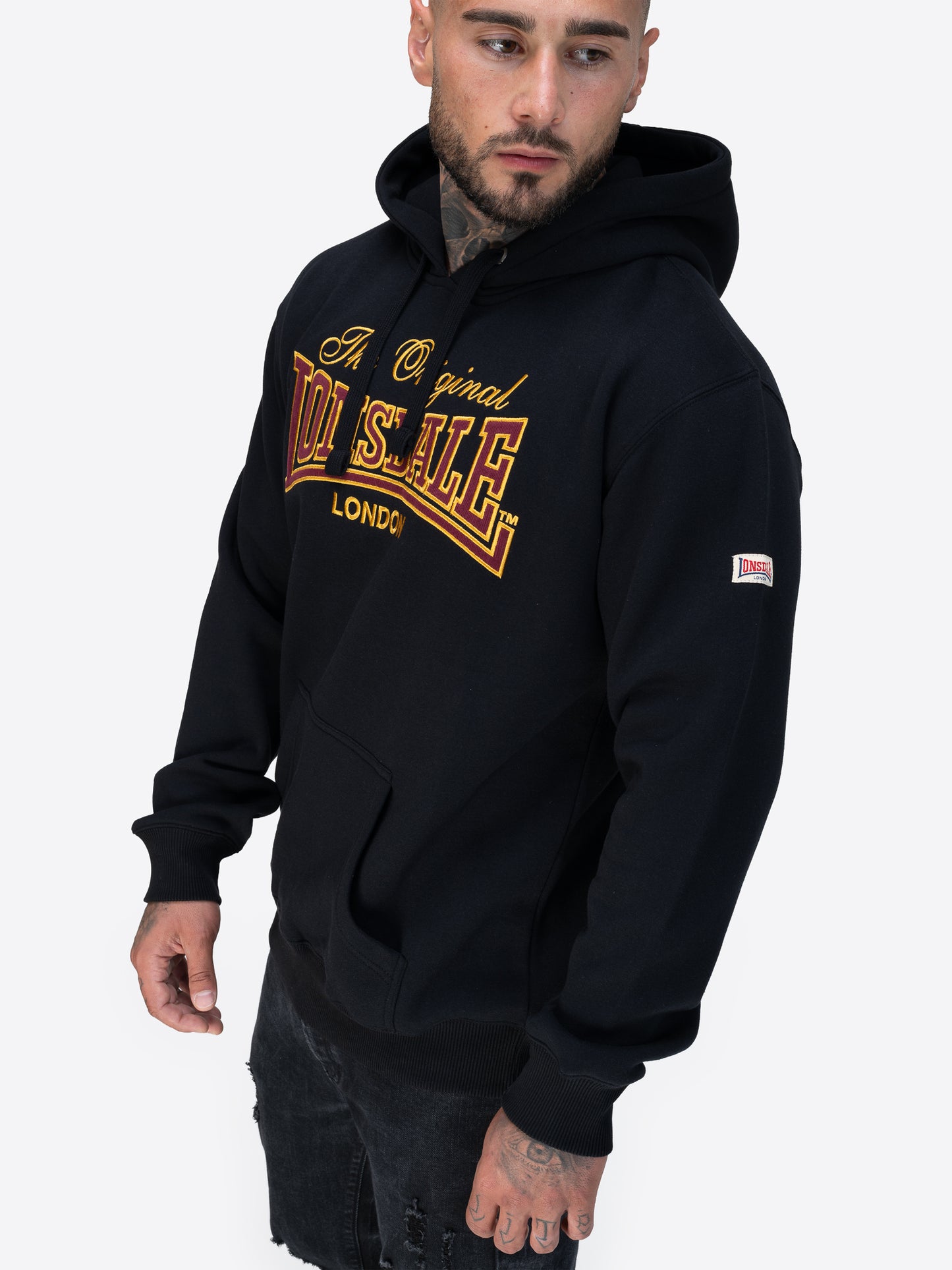 Lonsdale 117771 Prestolee Hoodie Schwarz
