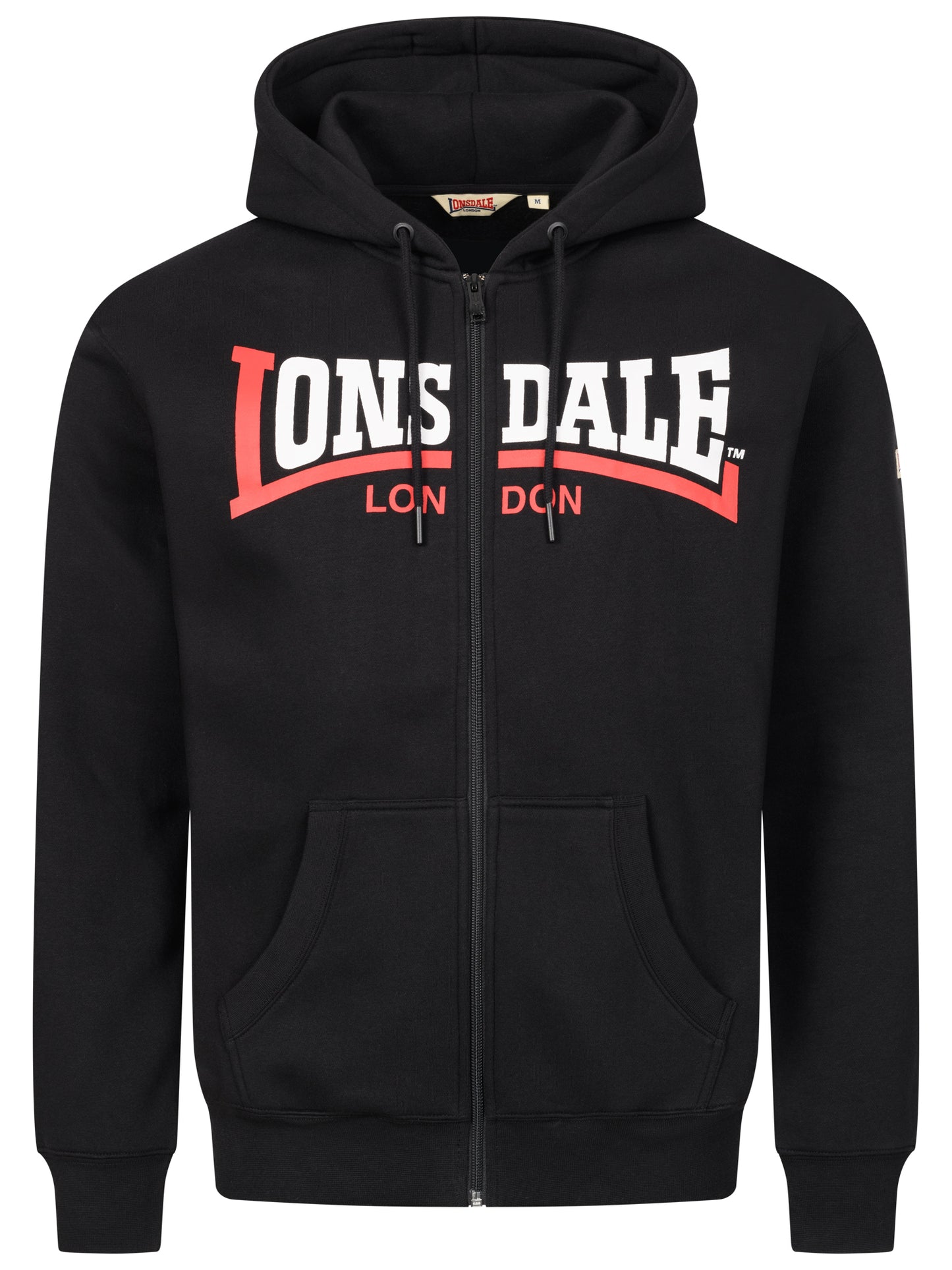 Lonsdale 117776 Garrigill Kapuzensweatjacke Schwarz