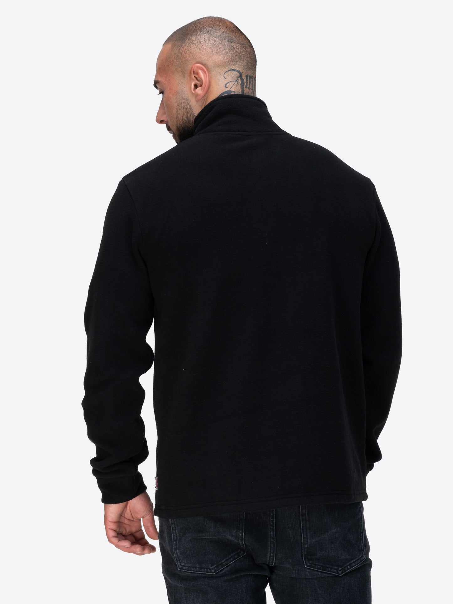 Lonsdale Sweatshirt-Troyer mit kurzem Reissverschluss und kleiner Logo-Stickerei auf der Brust