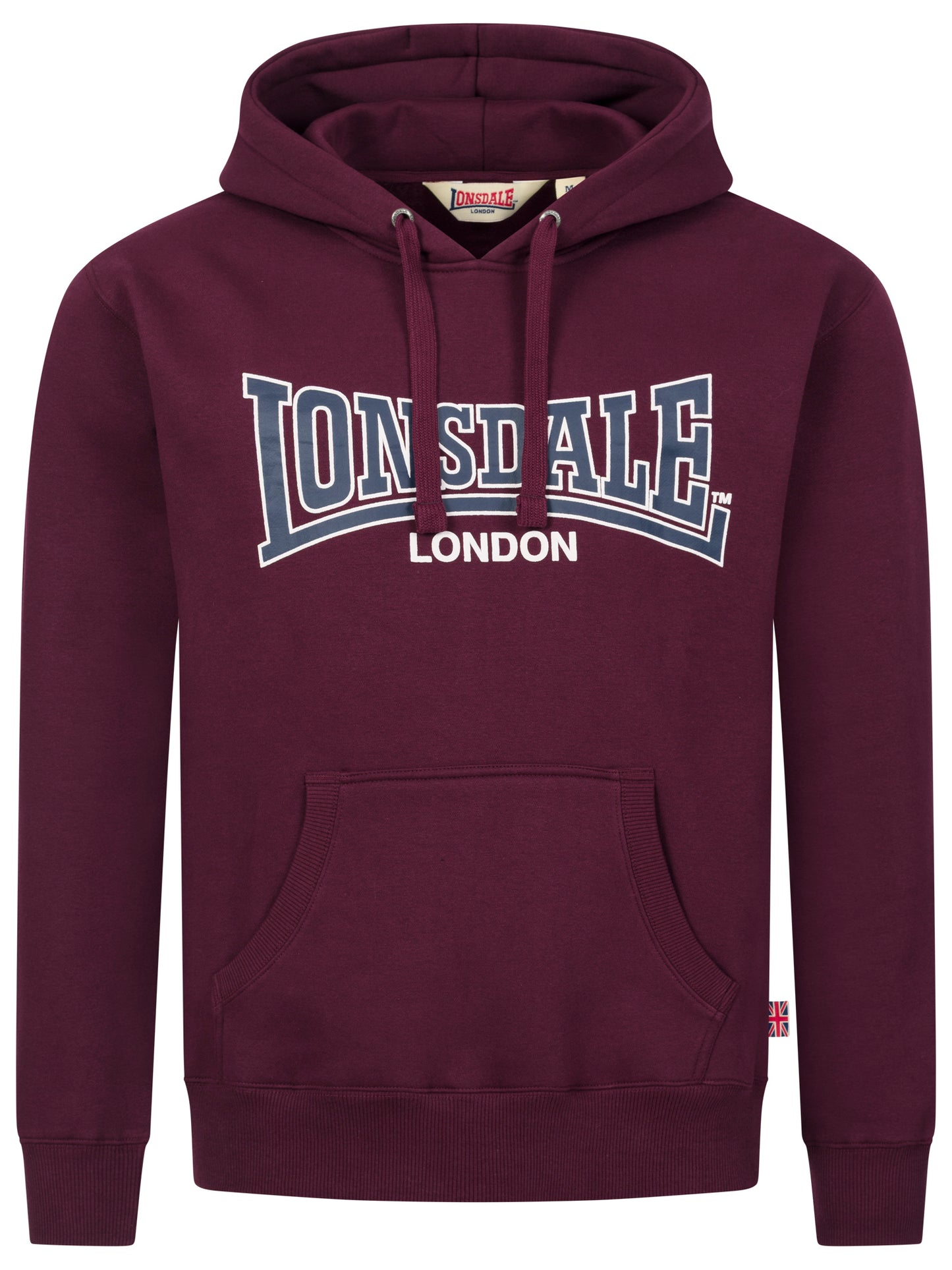 Lonsdale 117793 Sellan Hoodie Oxblood