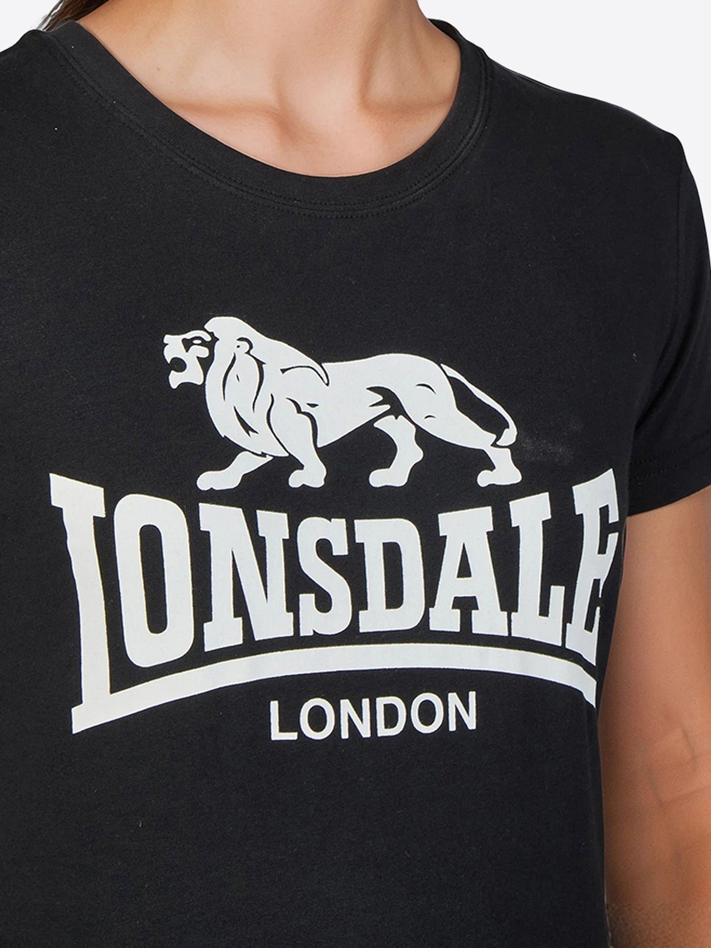 Lonsdale Damen-T-Shirt mit Logo-Druck auf der Vorderseite
