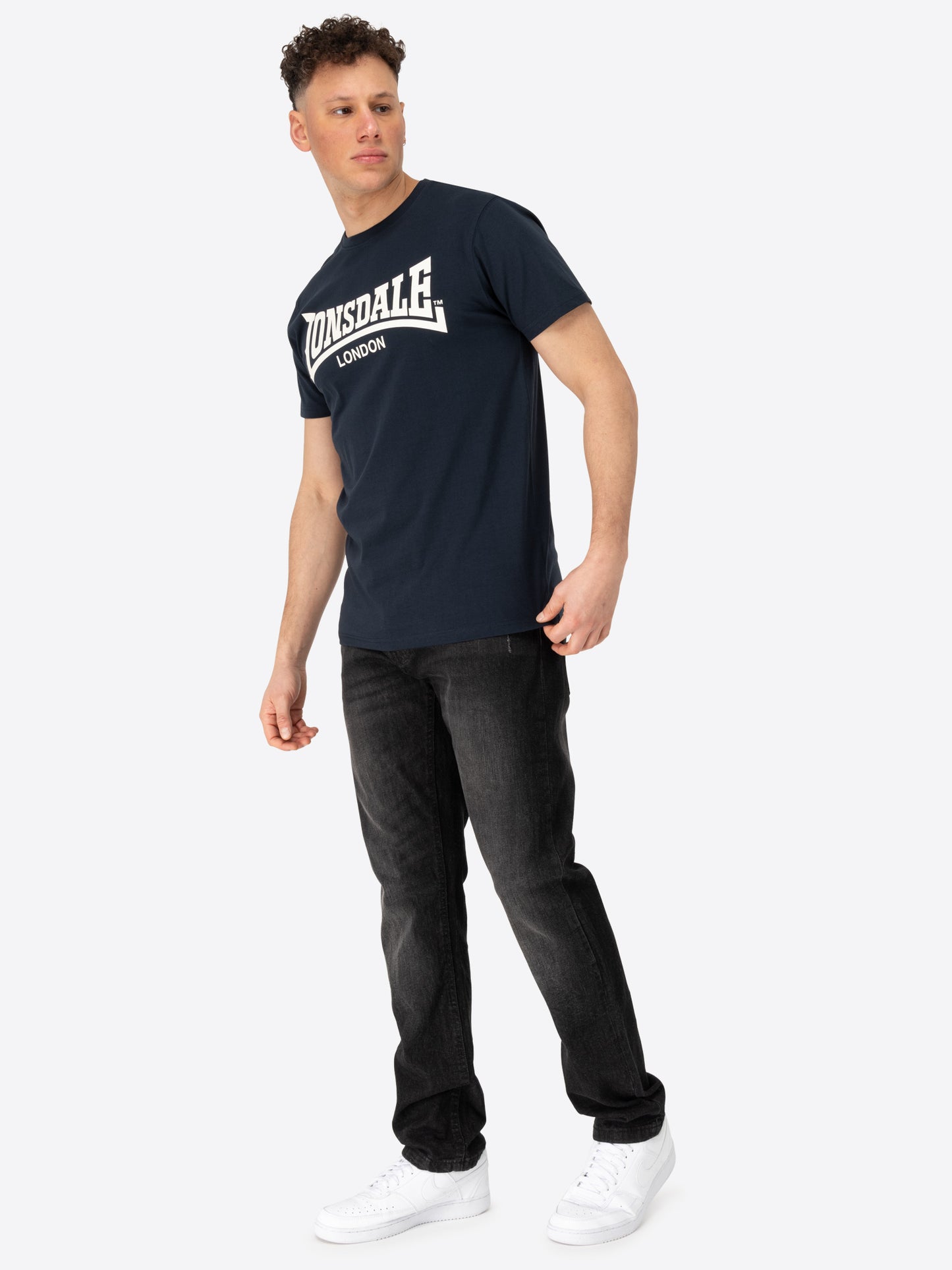 Lonsdale 117821 Fulwood T-Shirt - Dark Navy