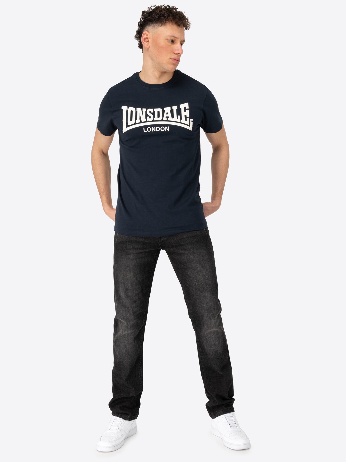 Lonsdale 117821 Fulwood T-Shirt - Dark Navy