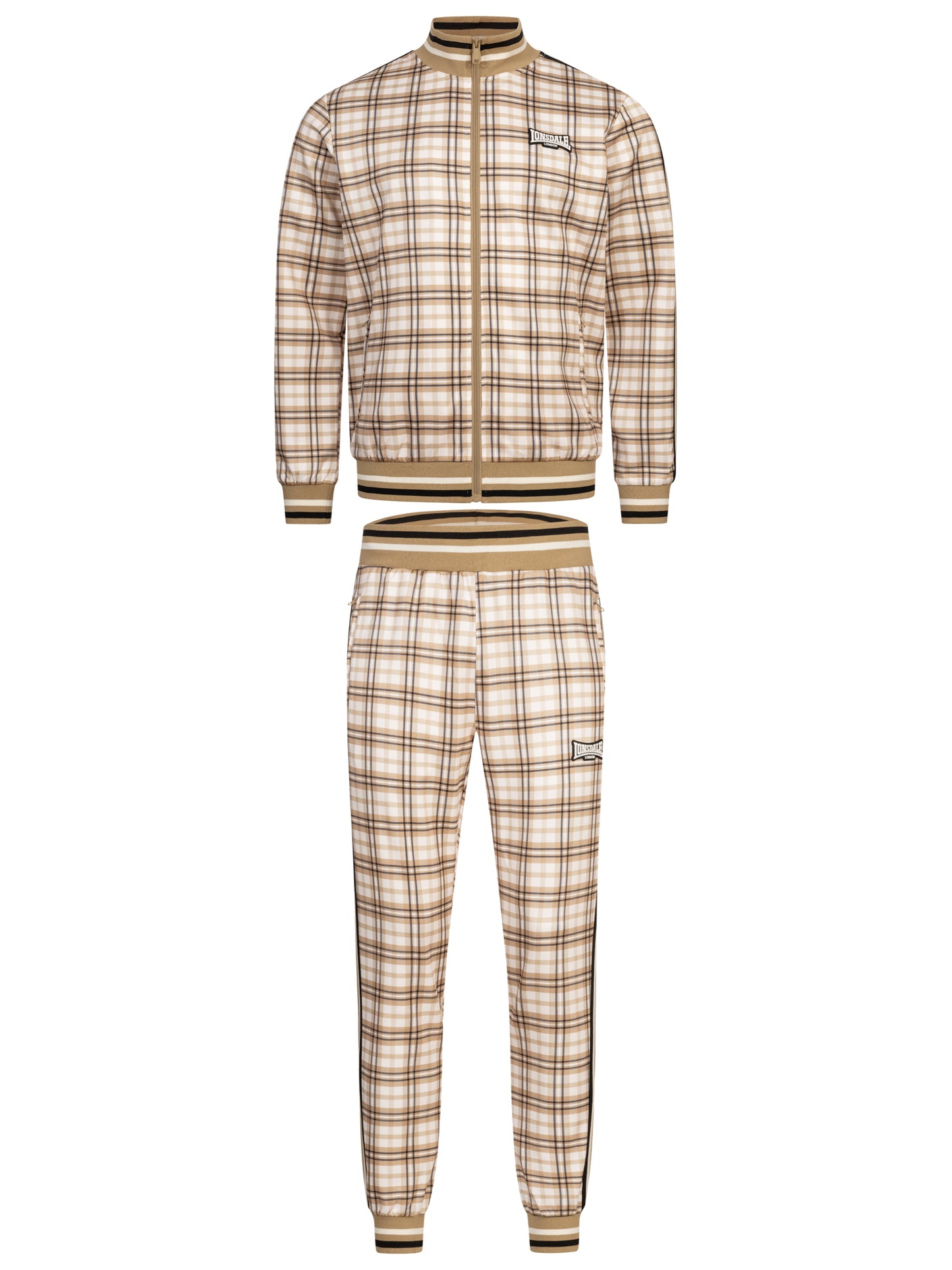 Lonsdale 117845 Camross Jogginganzug Sand/Braun/Ecru