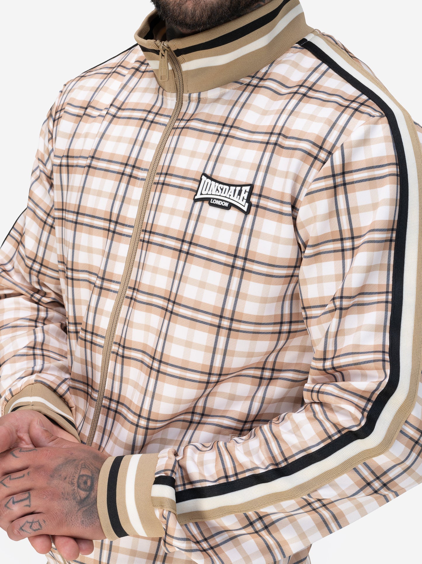 Lonsdale 117845 Camross Jogginganzug Sand/Braun/Ecru
