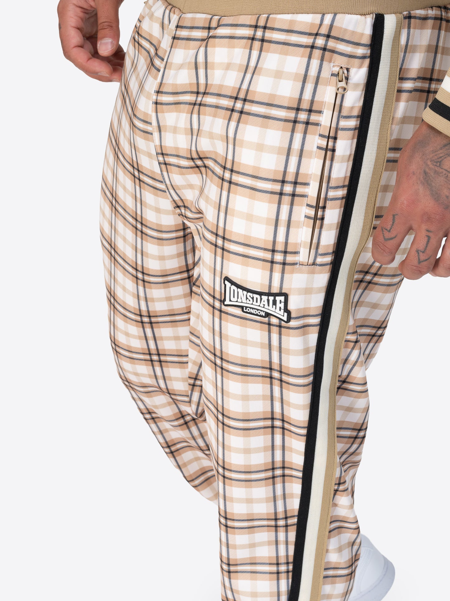 Lonsdale 117845 Camross Jogginganzug Sand/Braun/Ecru