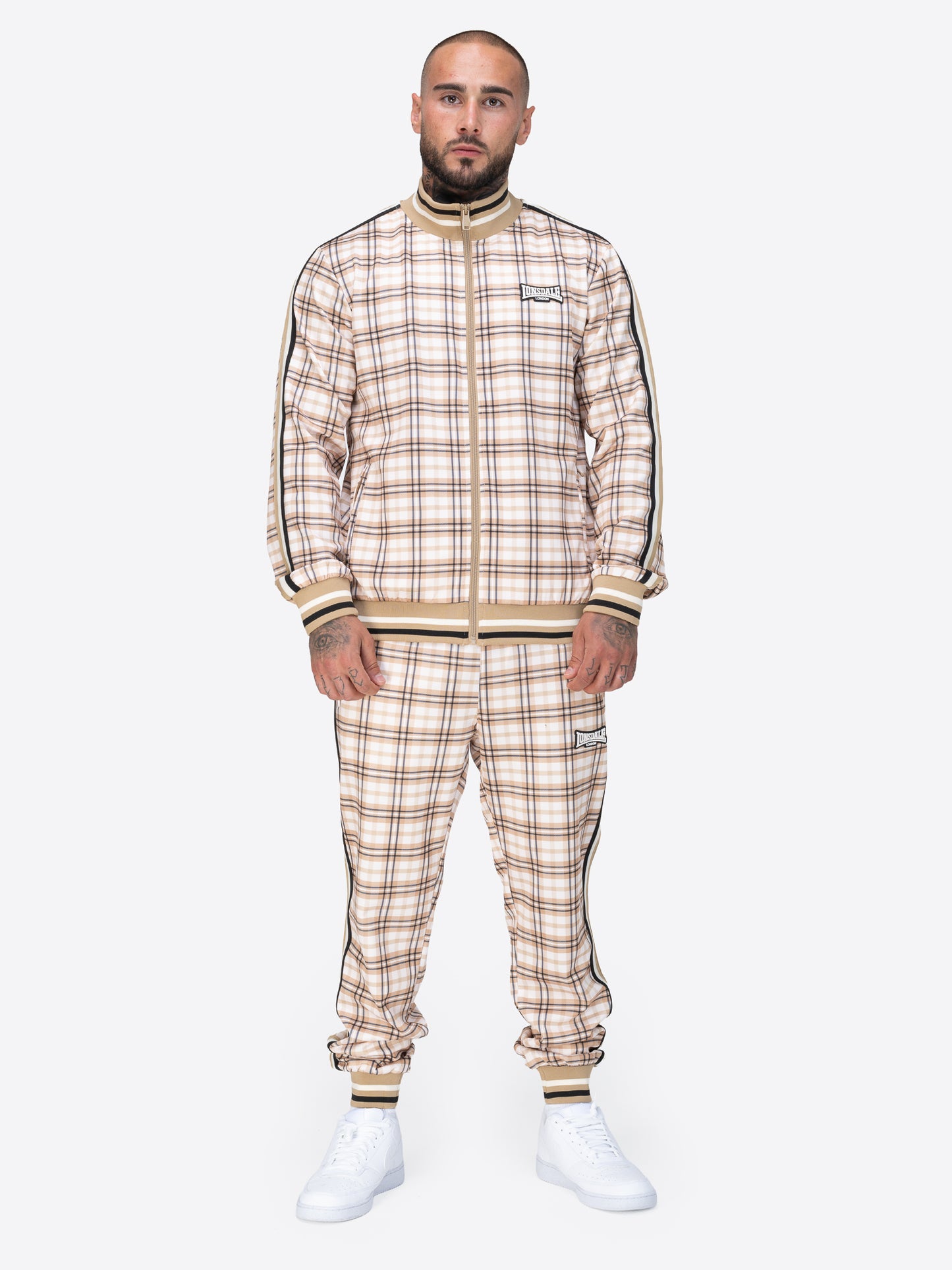 Lonsdale 117845 Camross Jogginganzug Sand/Braun/Ecru