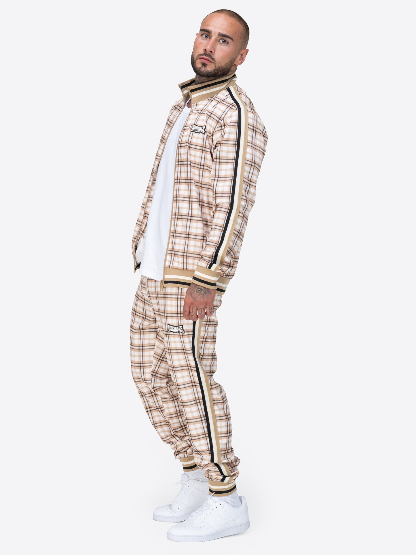 Lonsdale 117845 Camross Jogginganzug Sand/Braun/Ecru