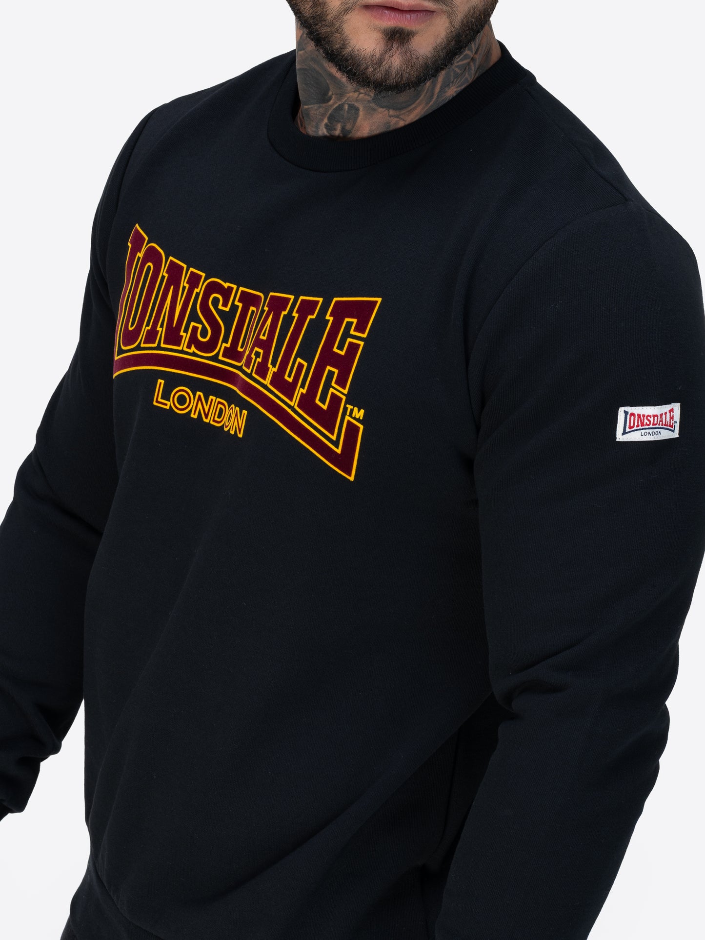 Lonsdale 117846 Crewneck Classic Sweatshirt LL001 Schwarz