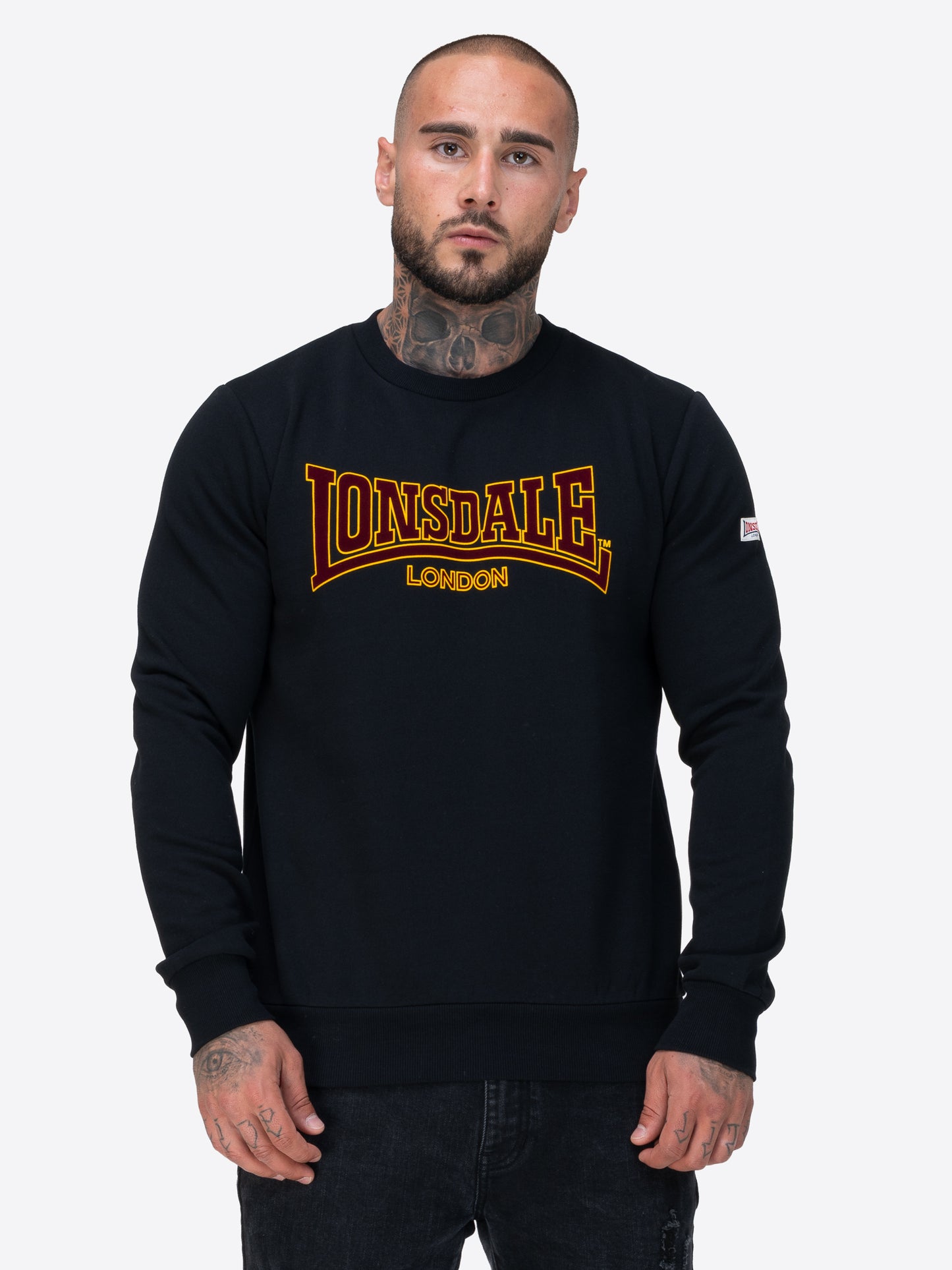 Lonsdale 117846 Crewneck Classic Sweatshirt LL001 Schwarz