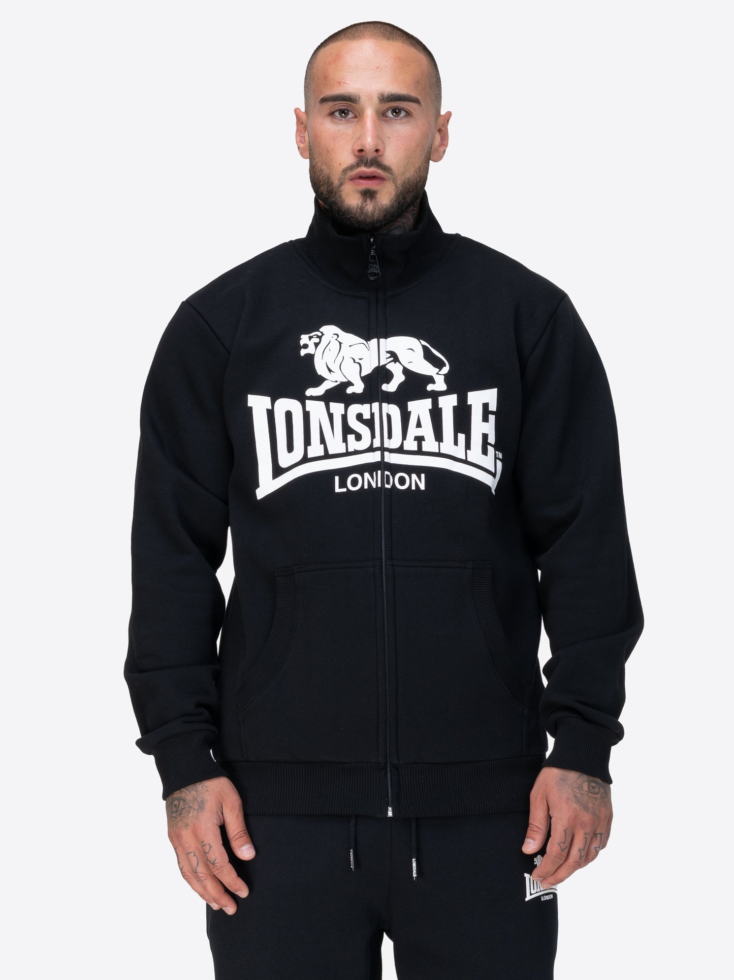 Lonsdale 117848 Blencarn Sweatjacke Schwarz