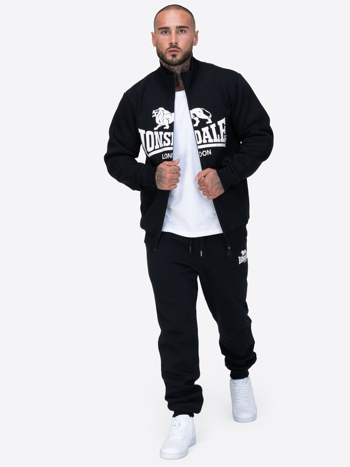 Lonsdale 117848 Blencarn Sweatjacke Schwarz