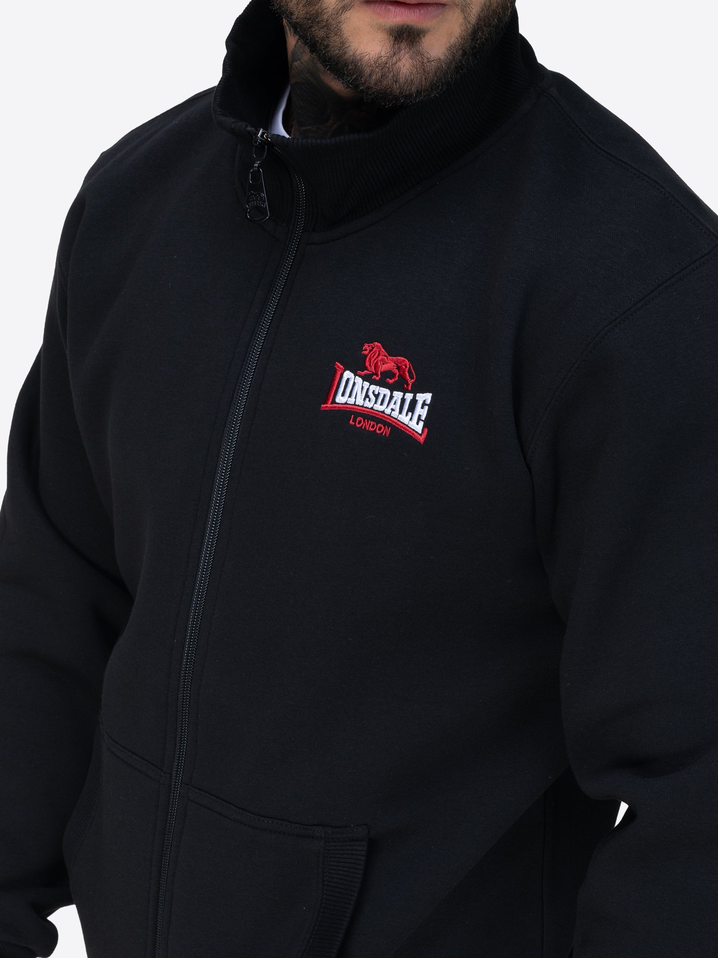 Lonsdale 117849 Cropston Sweatjacke Schwarz