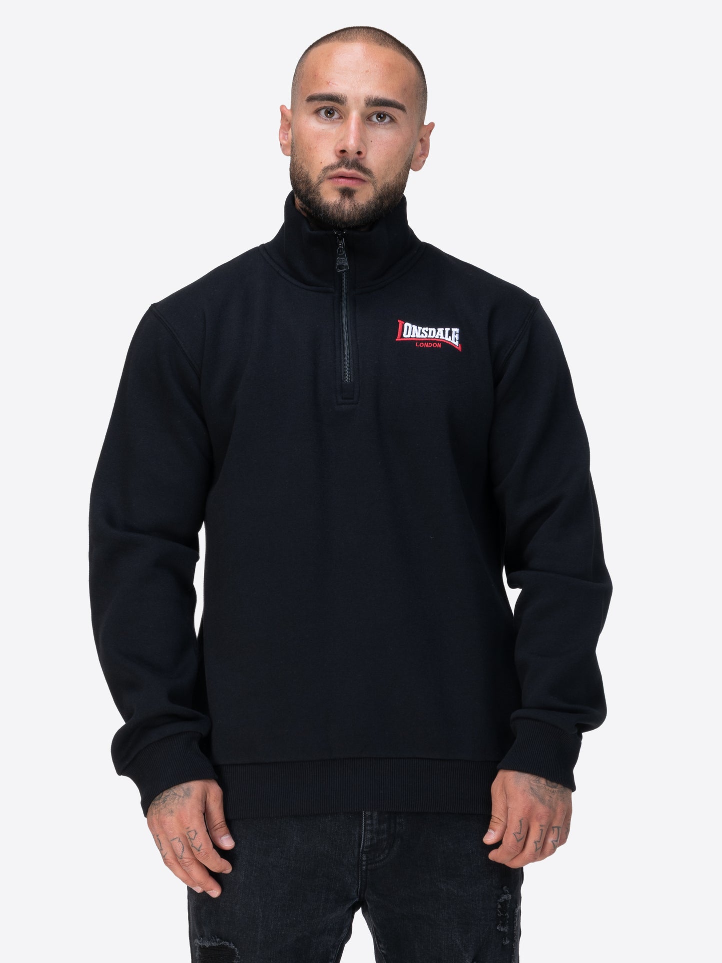 Lonsdale 117850 Gryffidam Sweatshirt Schwarz
