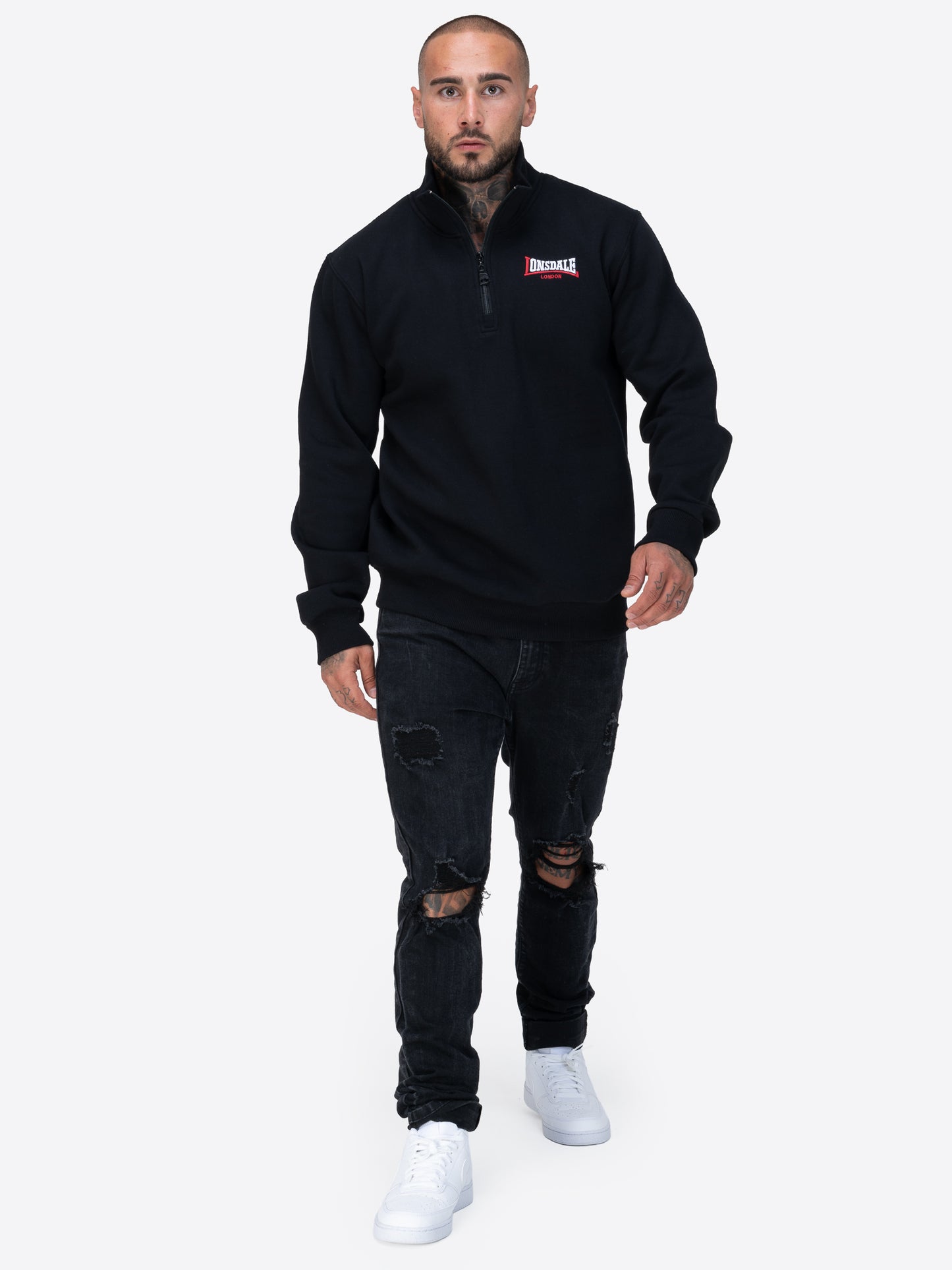 Lonsdale 117850 Gryffidam Sweatshirt Schwarz