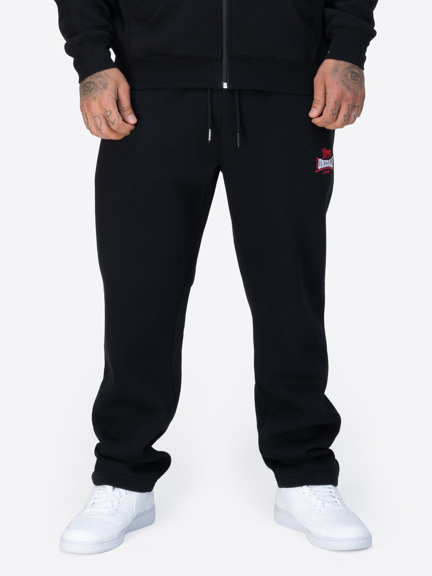 Lonsdale Jogginghose mit Logo-Stickerei und Union Jack-Label