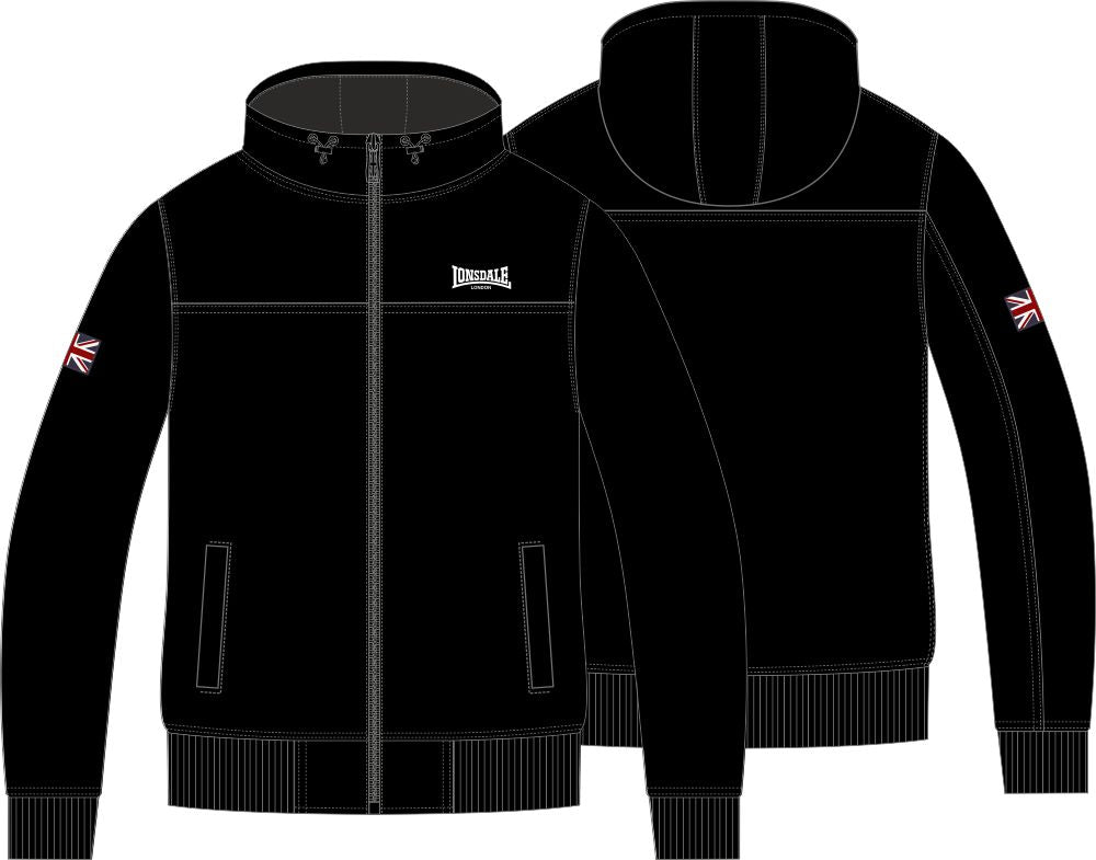 Lonsdale 117854 Dunster Kapuzenjacke Schwarz
