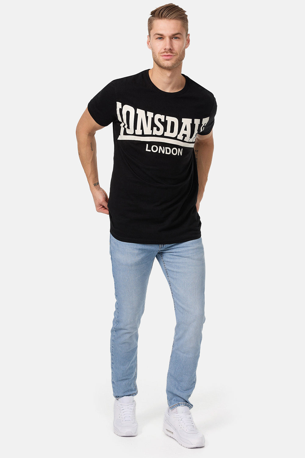 Lonsdale 118015 York T-Shirt Schwarz