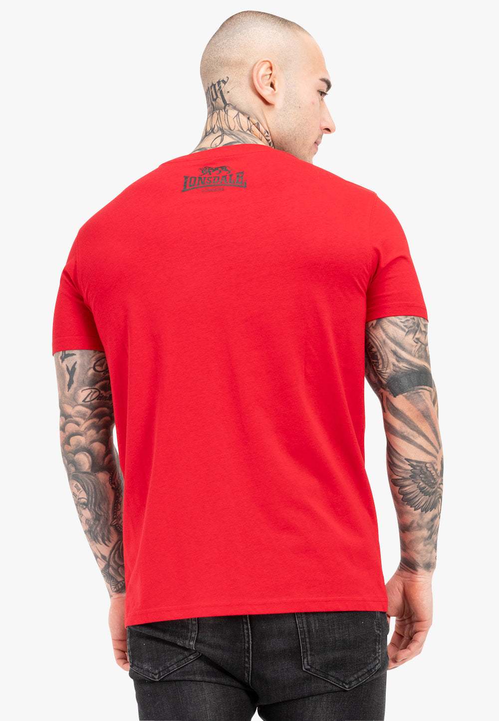 Lonsdale 119083 Regular Logo T-Shirt - Rot