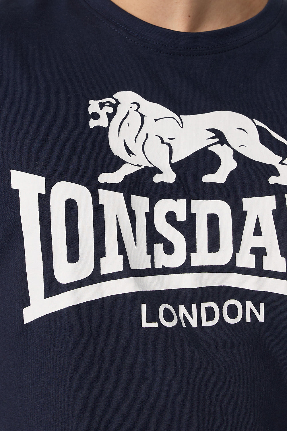 Lonsdale 119083 Regular Logo T-Shirt Navy