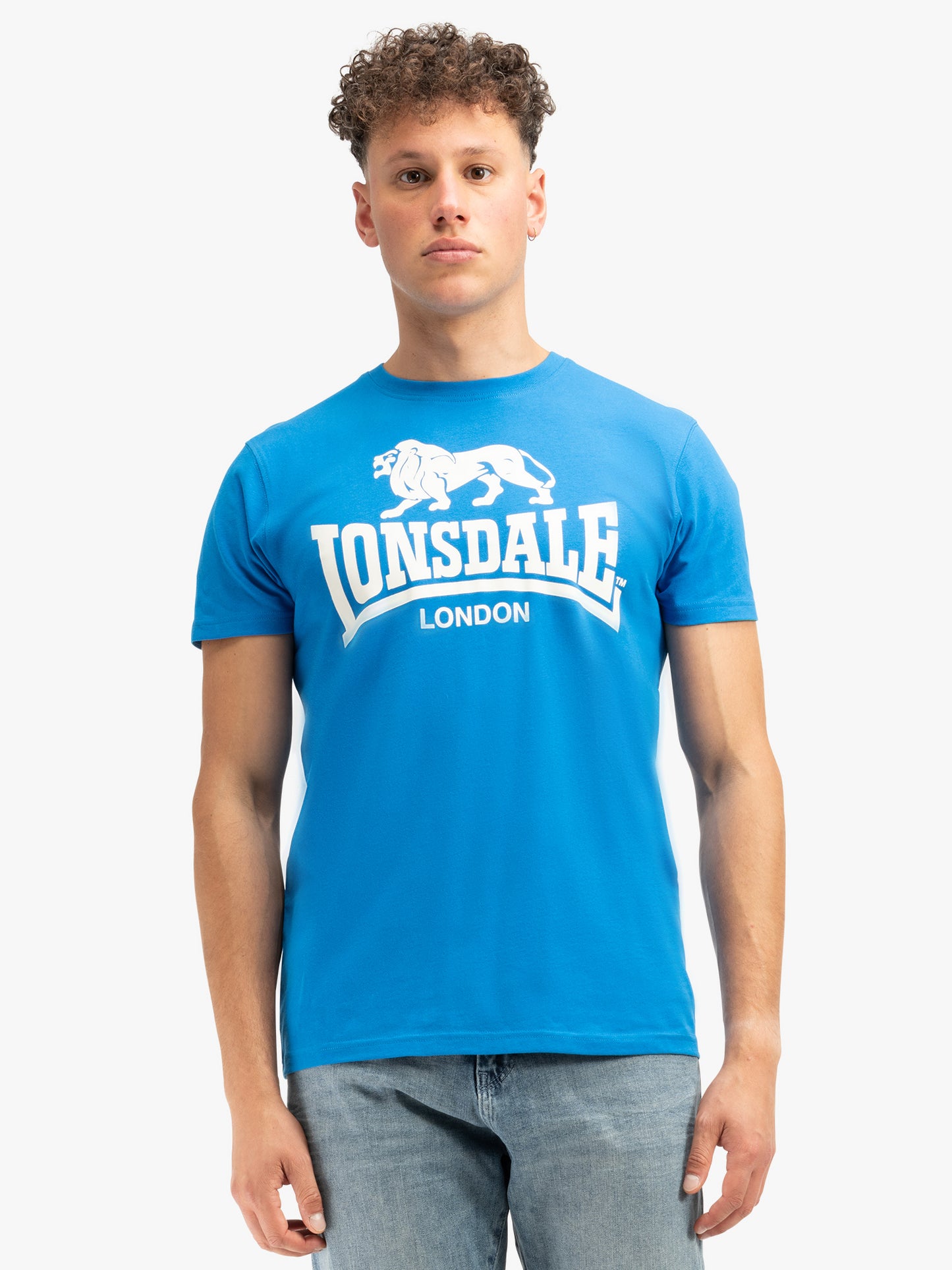 Lonsdale 119083 Regular Logo T-Shirt - Royal Blau