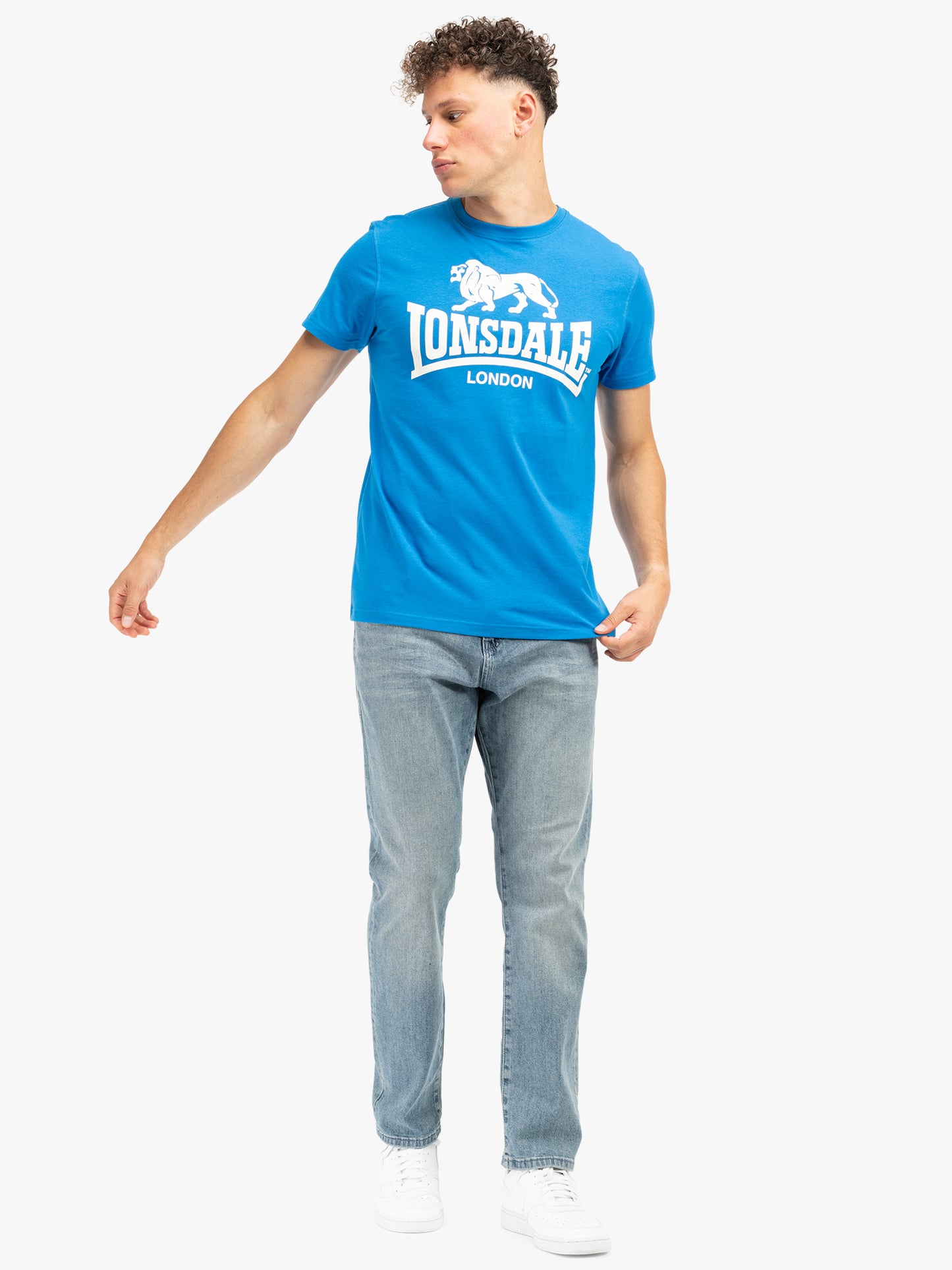 Lonsdale 119083 Regular Logo T-Shirt - Royal Blau