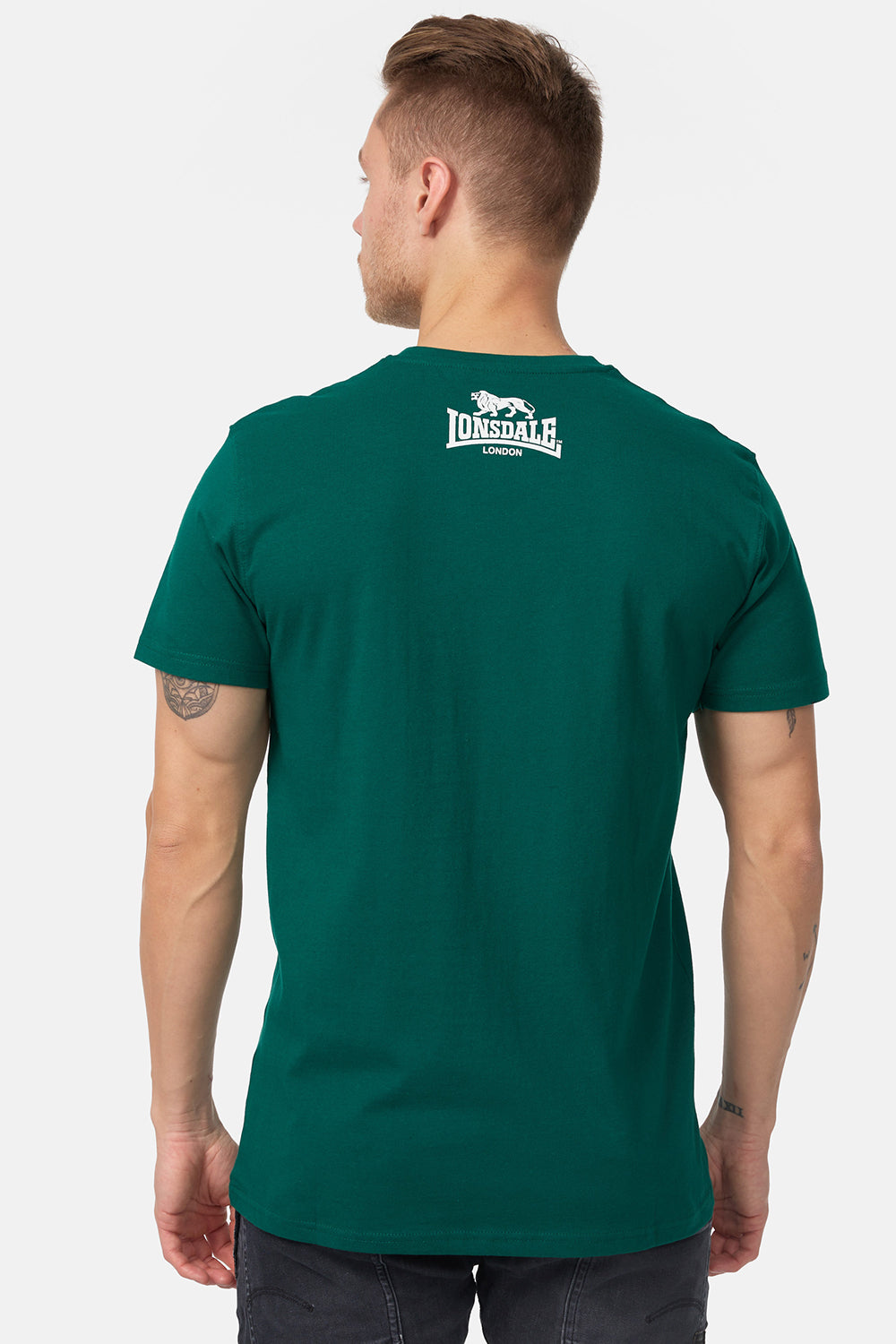 Lonsdale 119083 Regular Logo T-Shirt - Grün