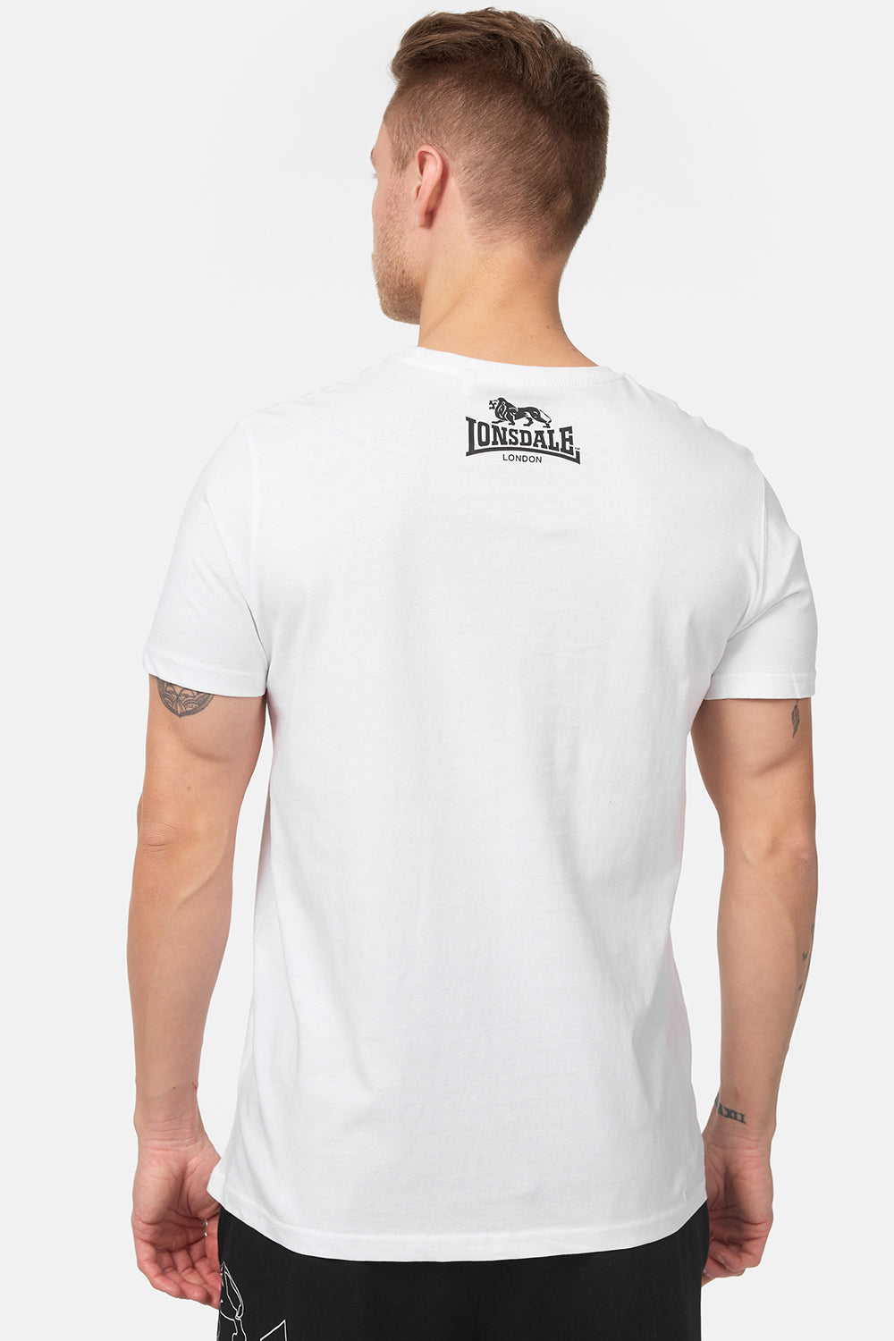 Lonsdale 119083 Regular Logo T-Shirt - Weiss