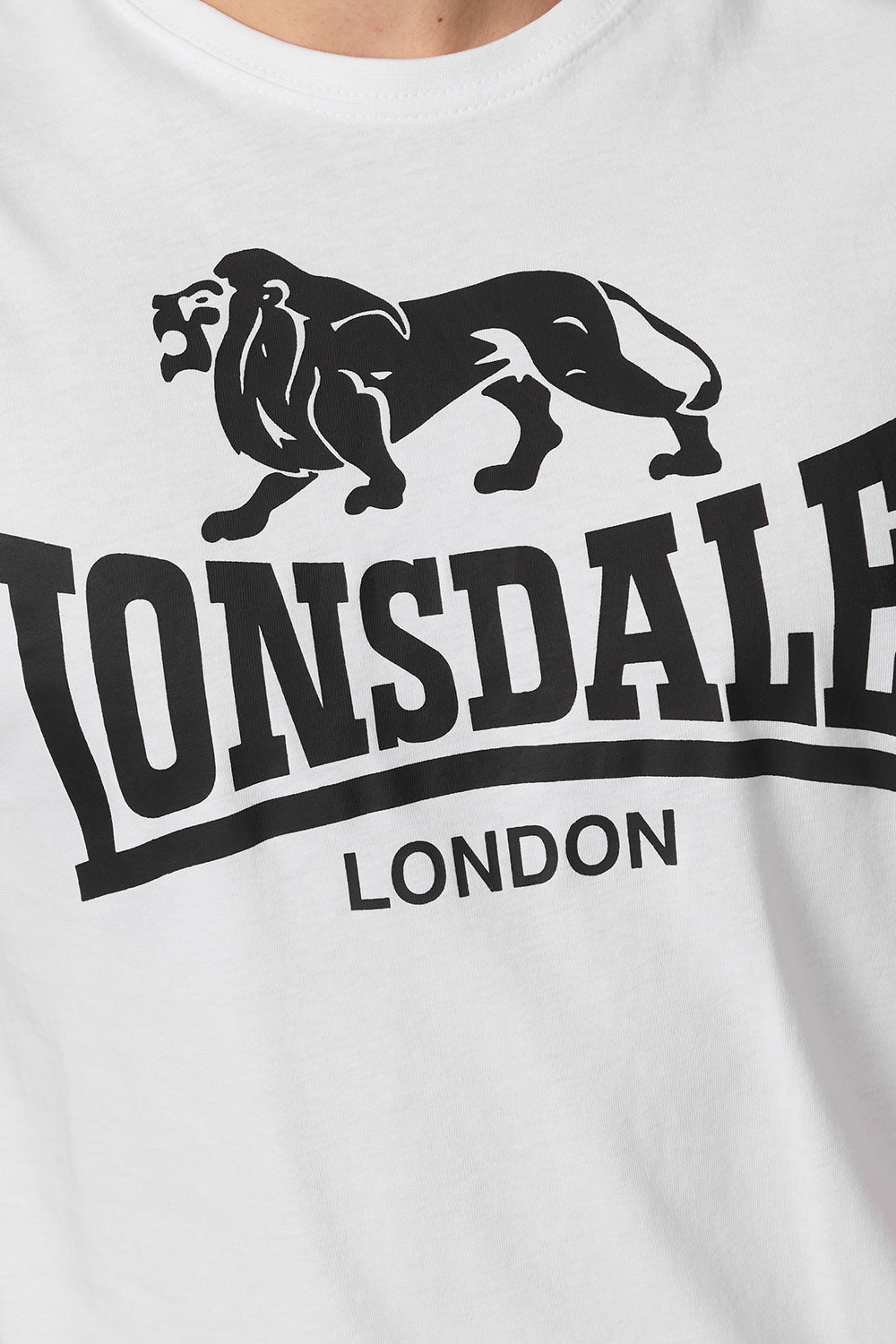 Lonsdale 119083 Regular Logo T-Shirt - Weiss