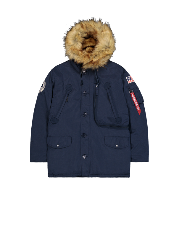 123144 Alpha Industries N-3B VF 59 Parka mit abnehmbarem Kunstfellkragen – Herren Winterjacke, winddicht und wasserabweisend, bluepalm.ch Schweiz