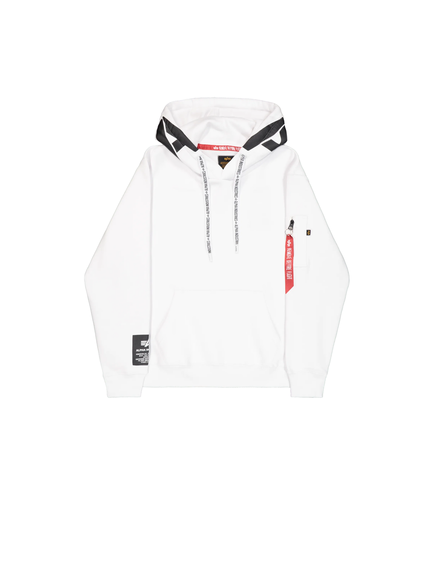 Alpha Industries Alpha Hoodie Herren – Vorderansicht mit Kapuze