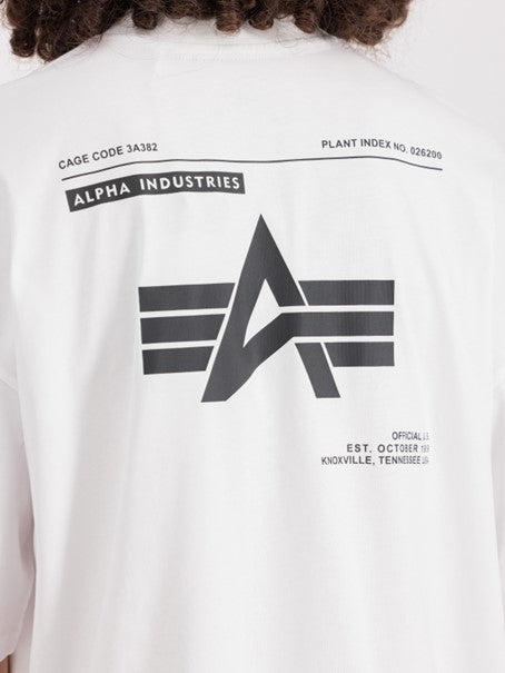 Alpha Industries Logo BP T-Shirt - white