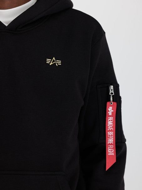 148337 - Alpha Industries 3D Small Logo Hoody - black