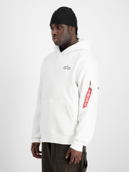 Alpha Industries Back Print Sweat Shirt Hoody white online kaufen Schweiz