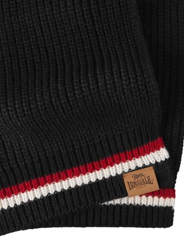 Lonsdale 116005 Butleigh Schal & Mütze Set Schwarz