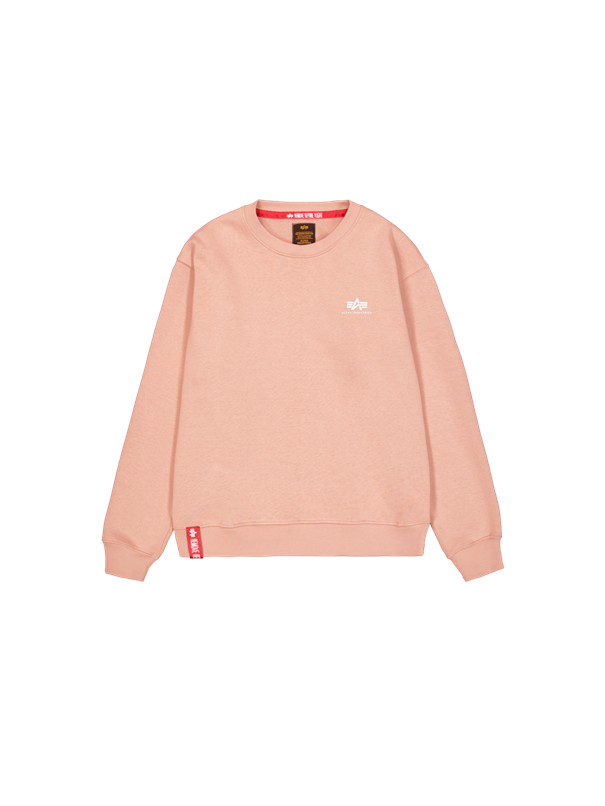 Alpha Industries Basic Small Logo Sweatshirt für Herren, trendiges dusty coral– Der klassische Pullover exklusiv in deinem Schweizer Online-Shop verfügbar