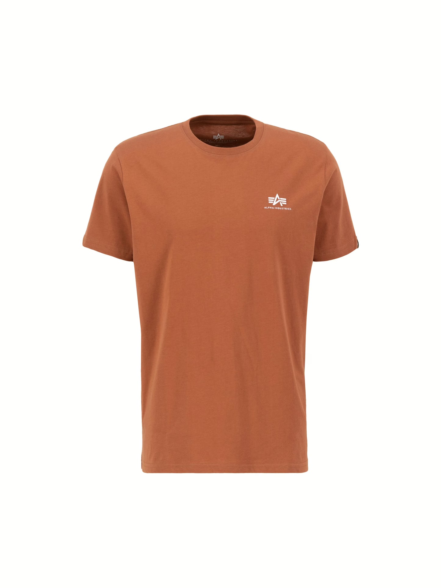 188505 Alpha Industries Basic T-Shirt Small Logo - hazel brown